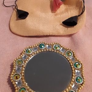 Gorgeous Vintage Mirror With Pouch.